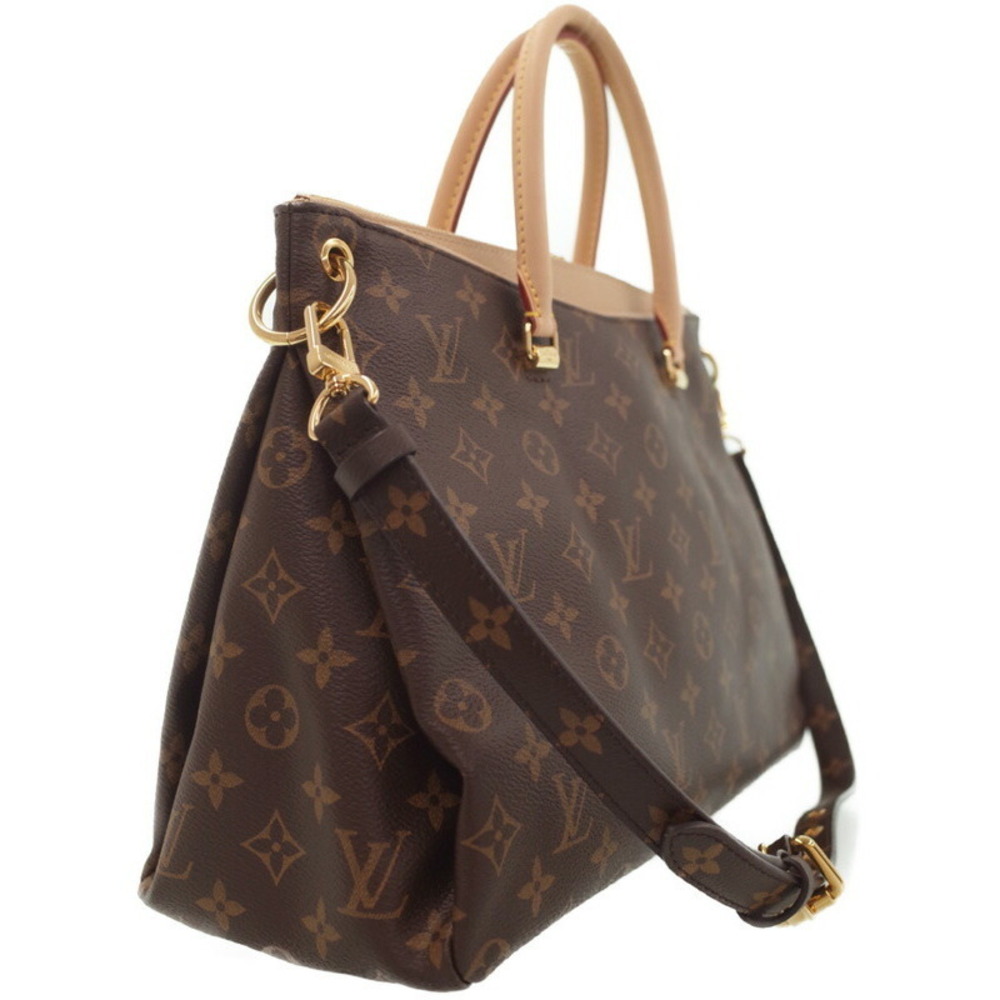 Louis Vuitton Bag Brown Pallas Monogram Leather